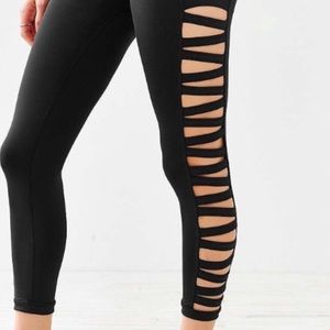 Black cutout leggings